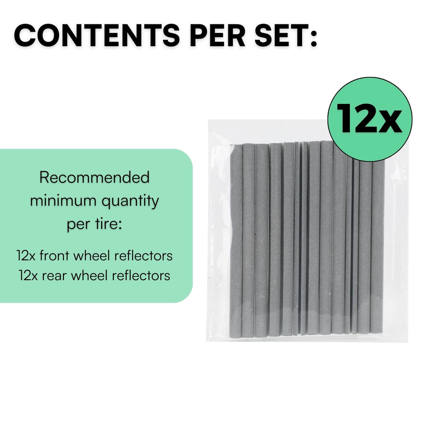 Spoke Reflector Set (12 Pieces)